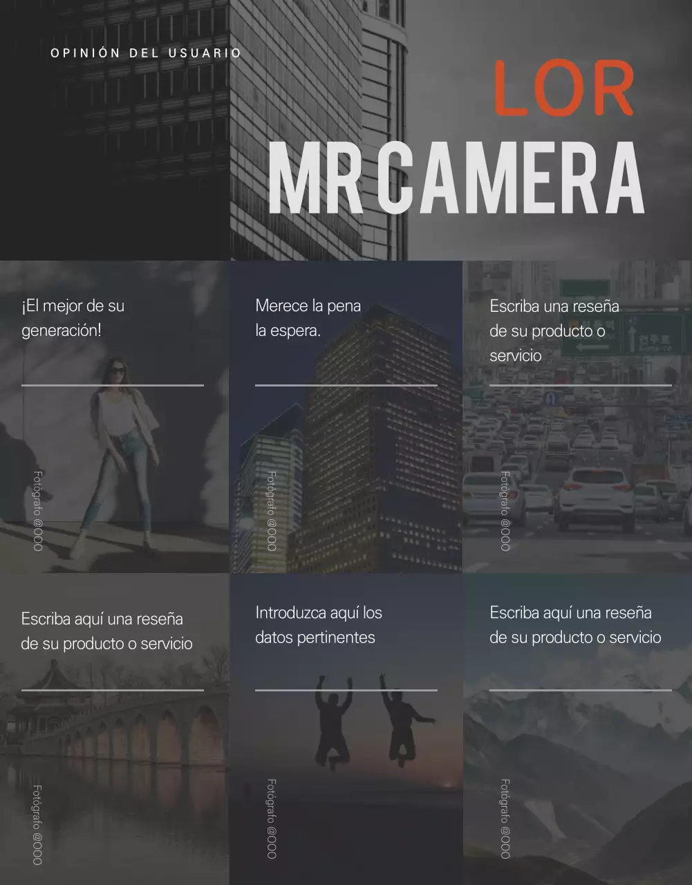 Página de detalles de la cámara