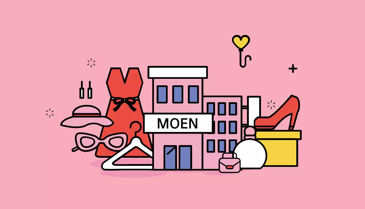 ピンク オシャレ ショップ 名刺