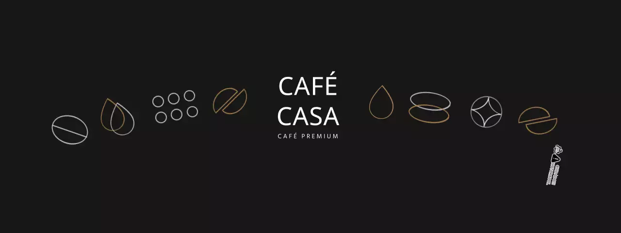 Porta-copos preto simples para café
