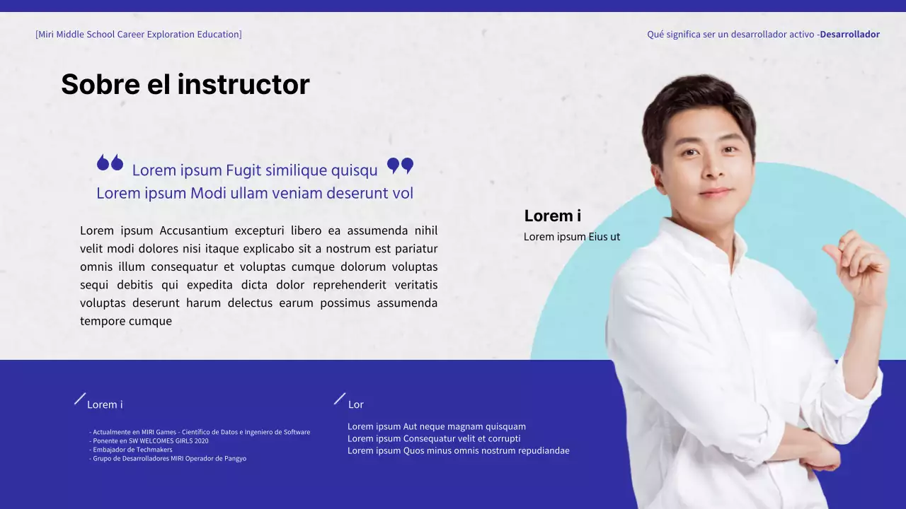 Formación para la exploración de carreras profesionales