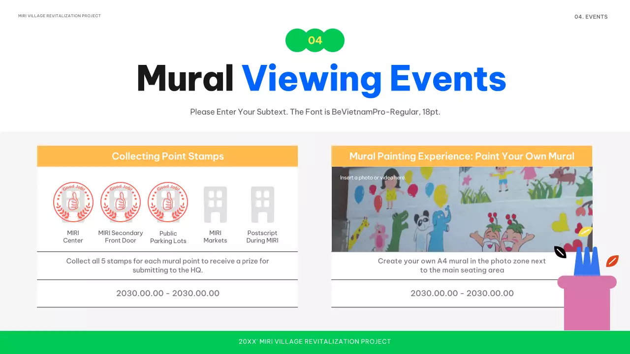 Colourful Abstract Exhibition Announcement Presentation