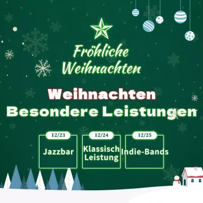 Ein grünes Krippenspiel in Form eines Weihnachtsbaums
