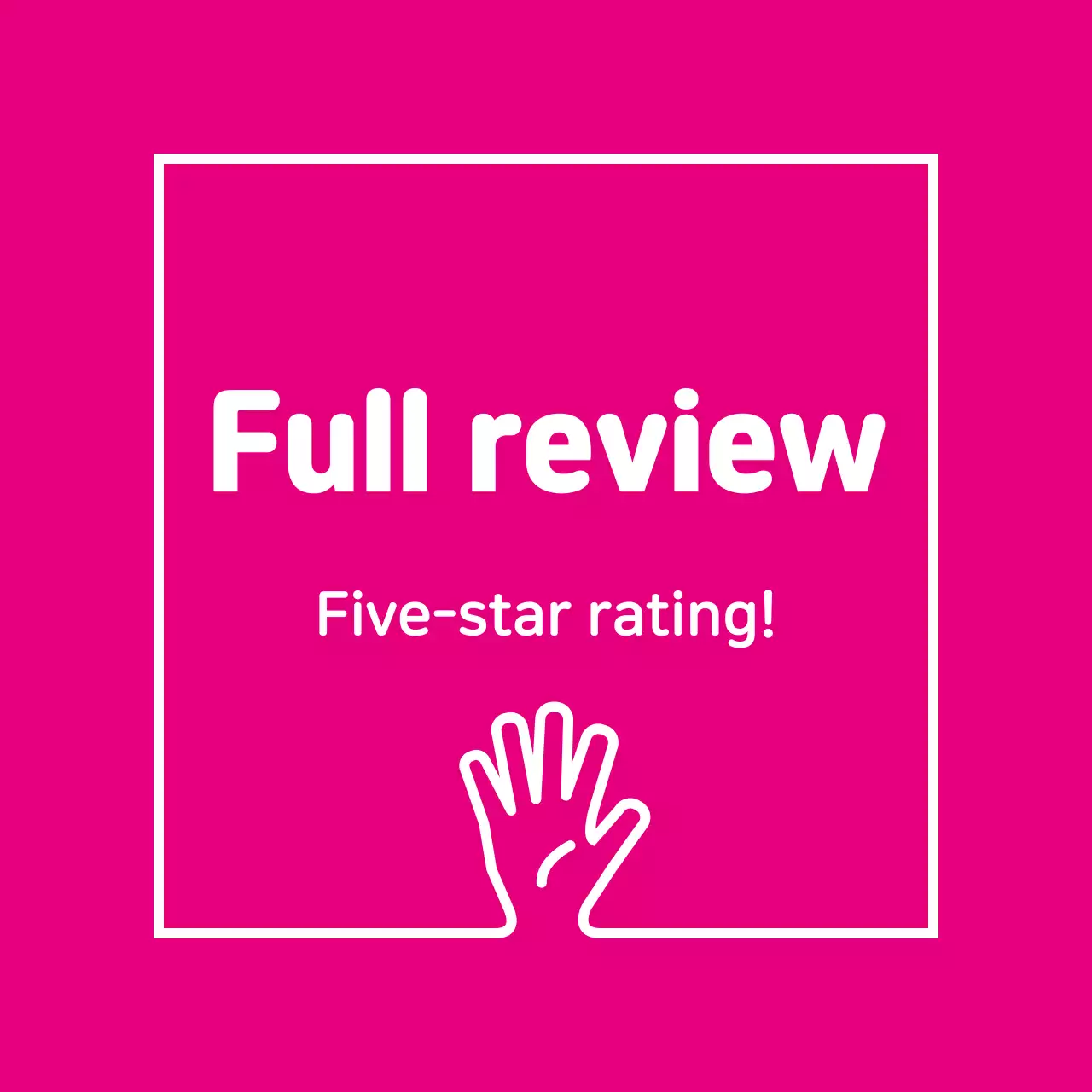 Pink Minimal Review Announcement Banner