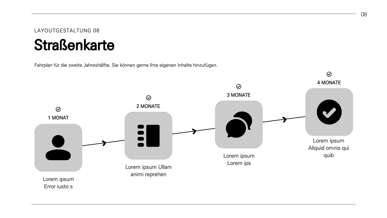 Ein einfacher Geschäftsbericht in schwarz-weiß