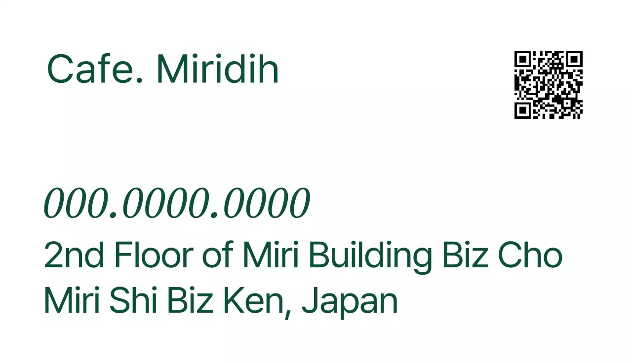 青 モダン ロゴ 名刺