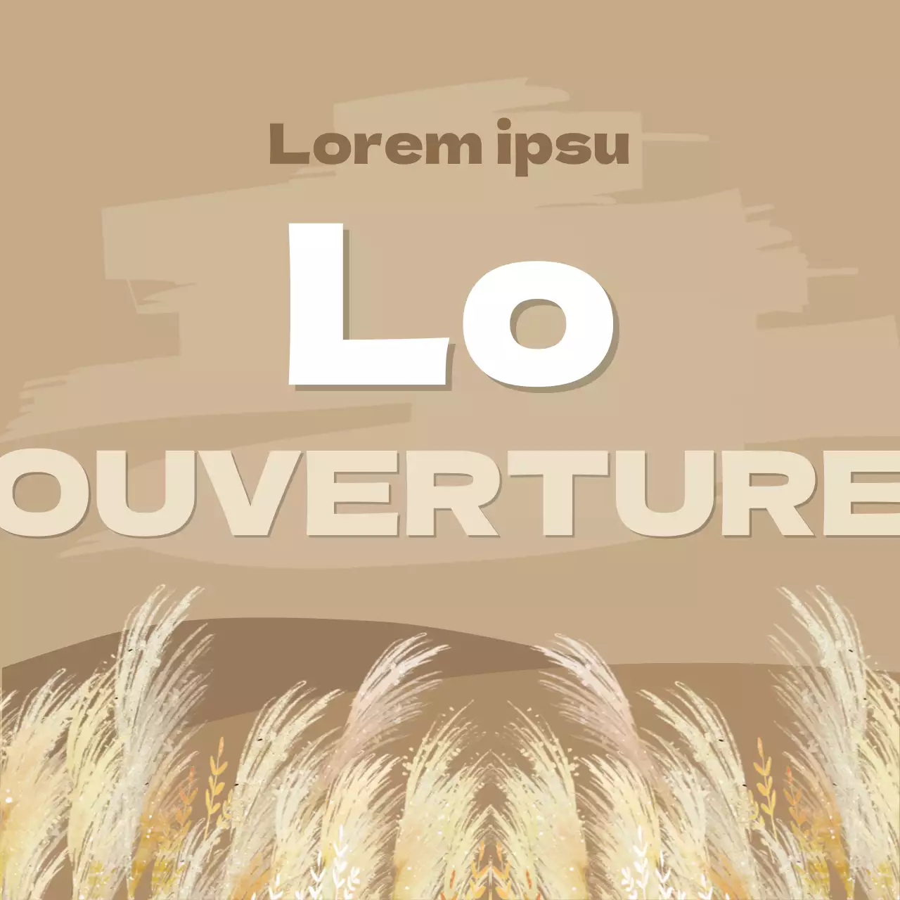 Des roselières naturelles sur fond brun pour promouvoir le festival