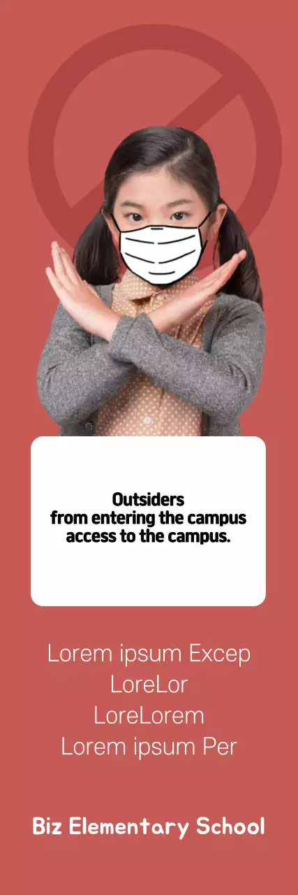 Red portrait Restrict outsiders from campus