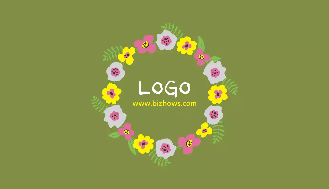 茶色 かわいい ビジネス 名刺