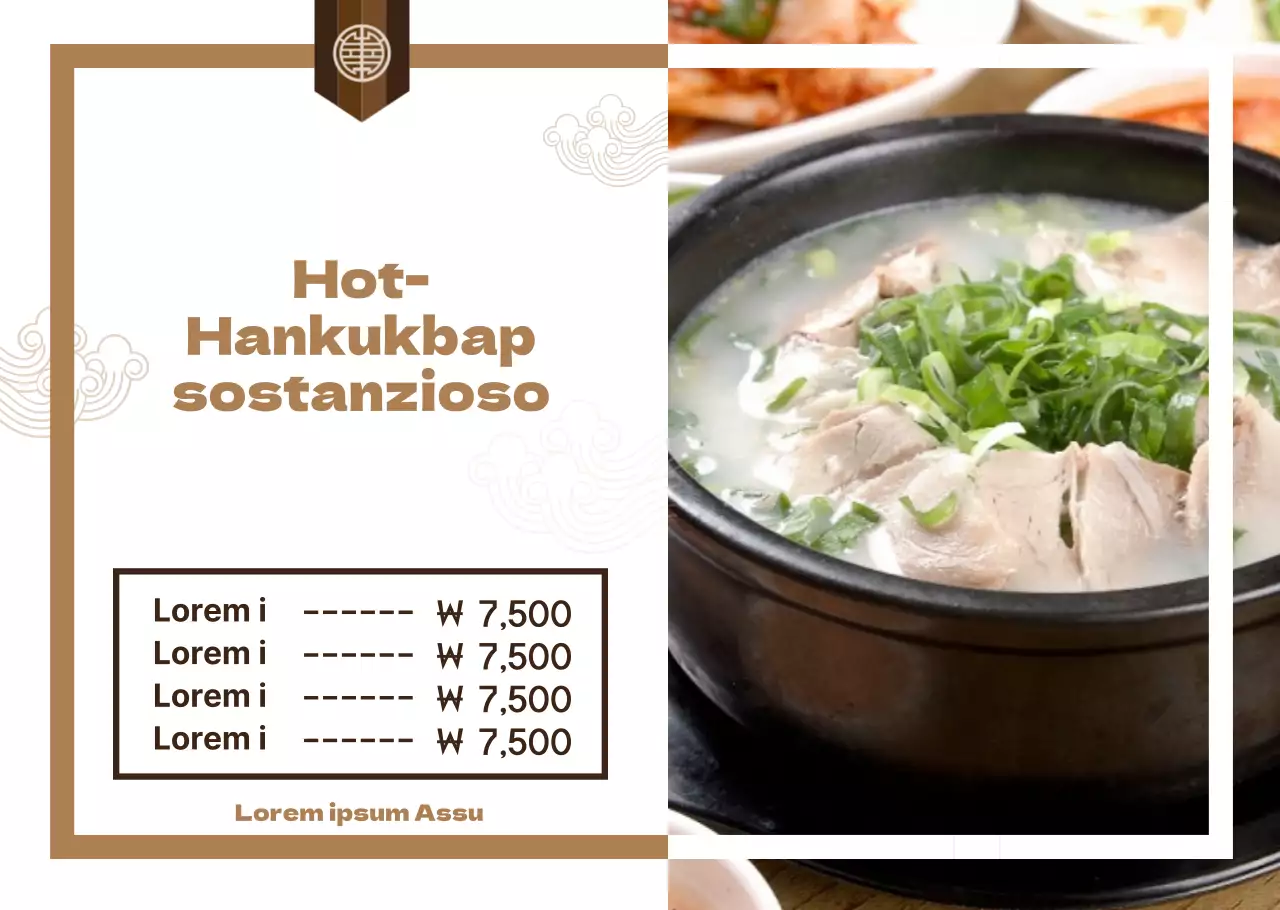 Marrone, ristorante coreano tradizionale