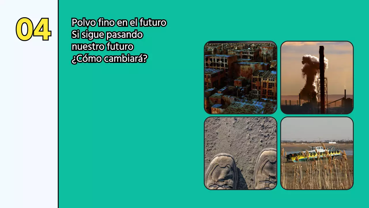 Plantilla de partículas medioambientales