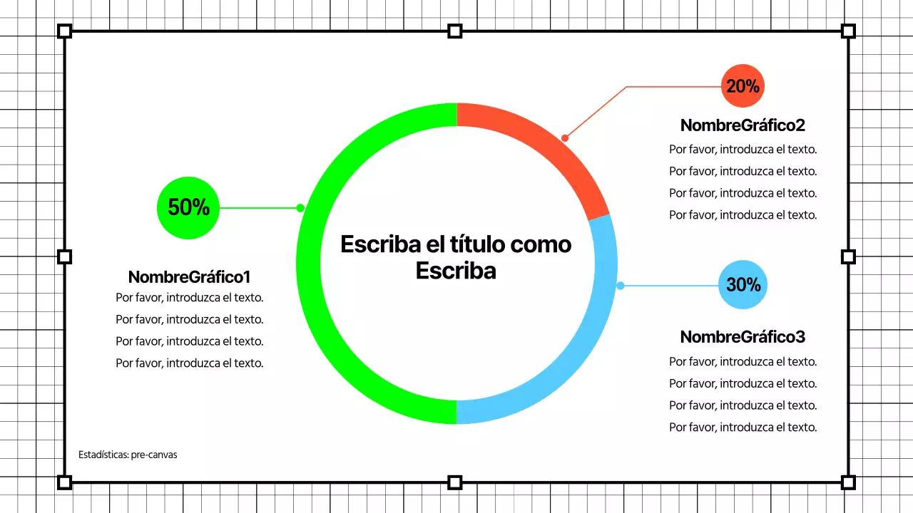 Gráficos sencillos en colores neón
