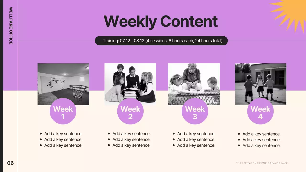 베이지 모던 복지 보고서 문서 프레젠테이션