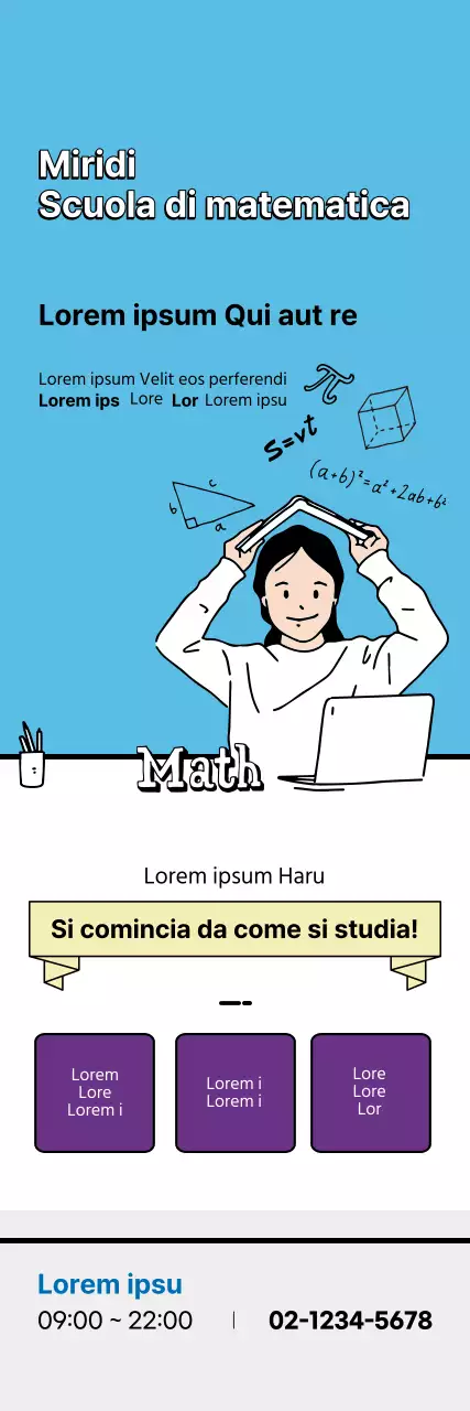 Scuola di matematica blu