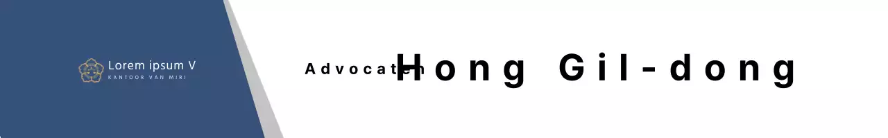 Eenvoudige blauwe advocaat plaquette