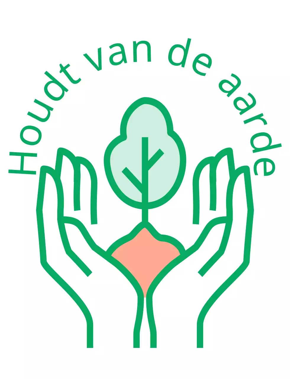 Schone, groene t-shirts voor milieucampagnes