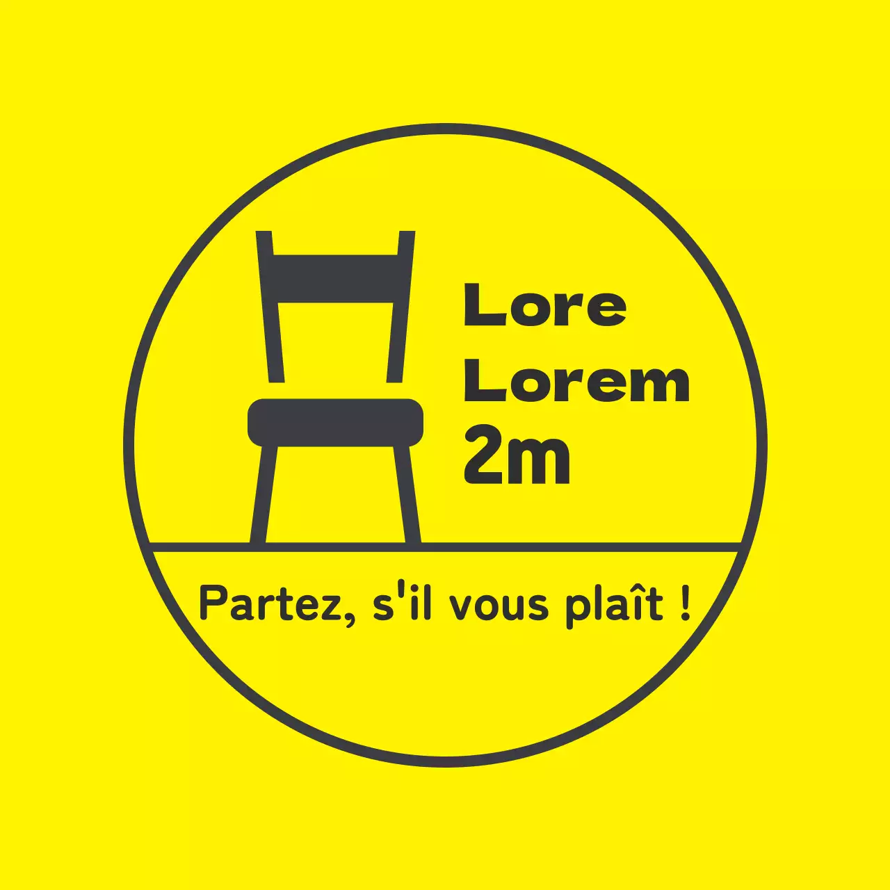 Illustration jaune Contrôle Corona propre