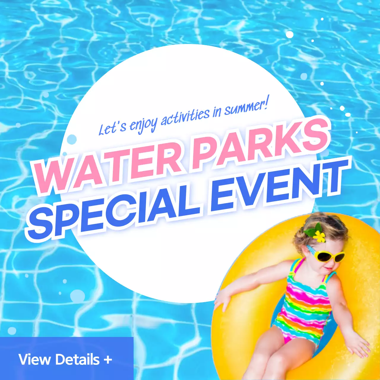 Blue Trendy Summer Promotion Instagram Post