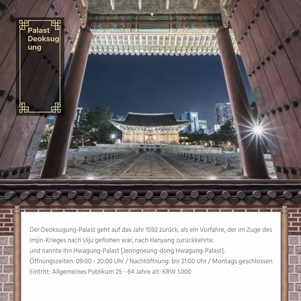 Nachtpalast Eröffnung