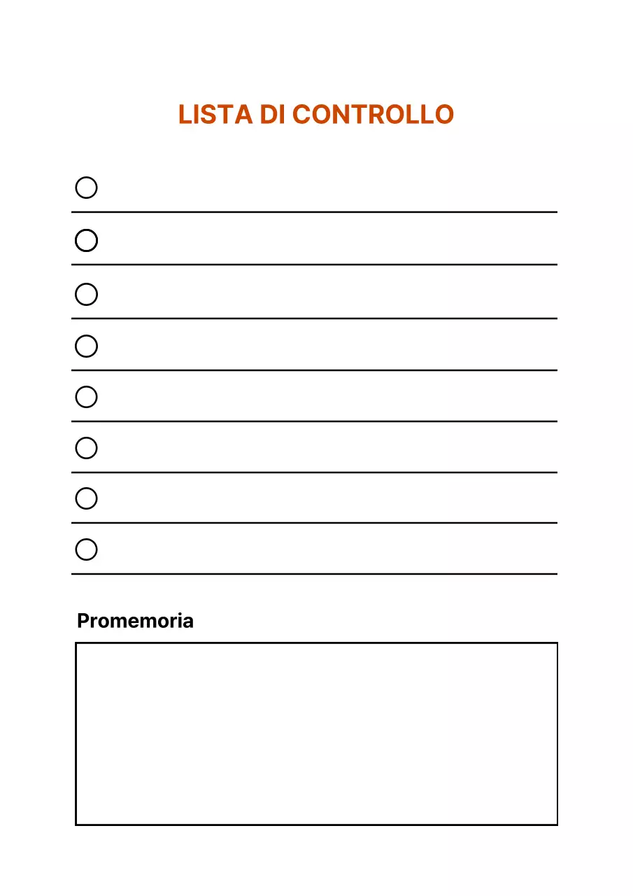 Poster dal design semplice della lista di controllo in bianco e rosso