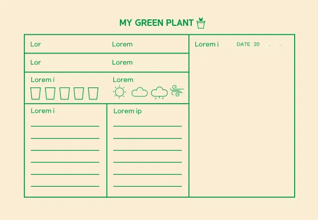 Ikon hijau Sejarah sederhana