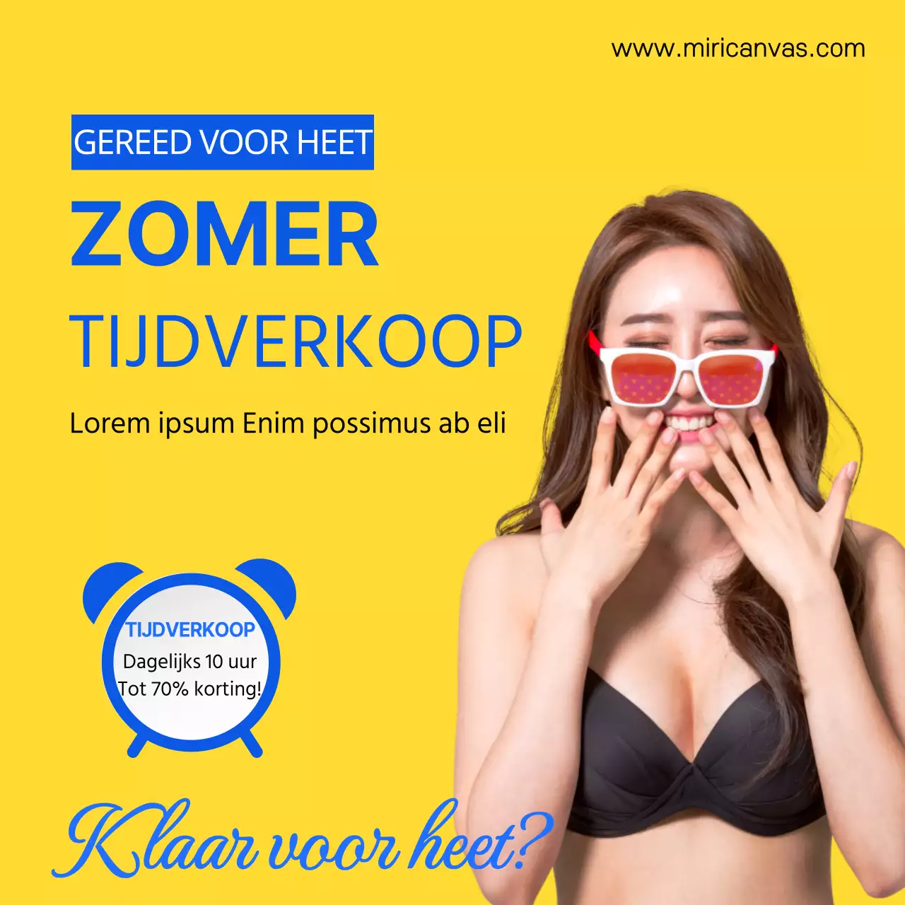 Yellow Summer Basketwork Nieuw Product Lancering Evenement Timesale