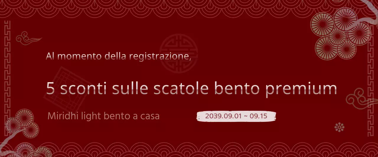 Sconto sulle tradizionali scatole bento coreane bianche e rosse