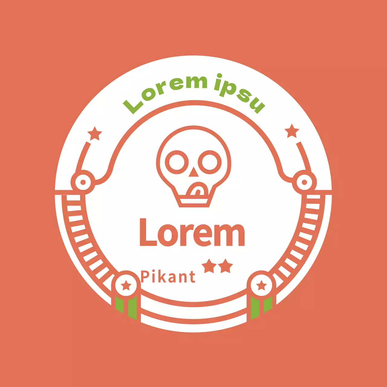 Vintage-inspirierter Aufkleber für Hot Sauce