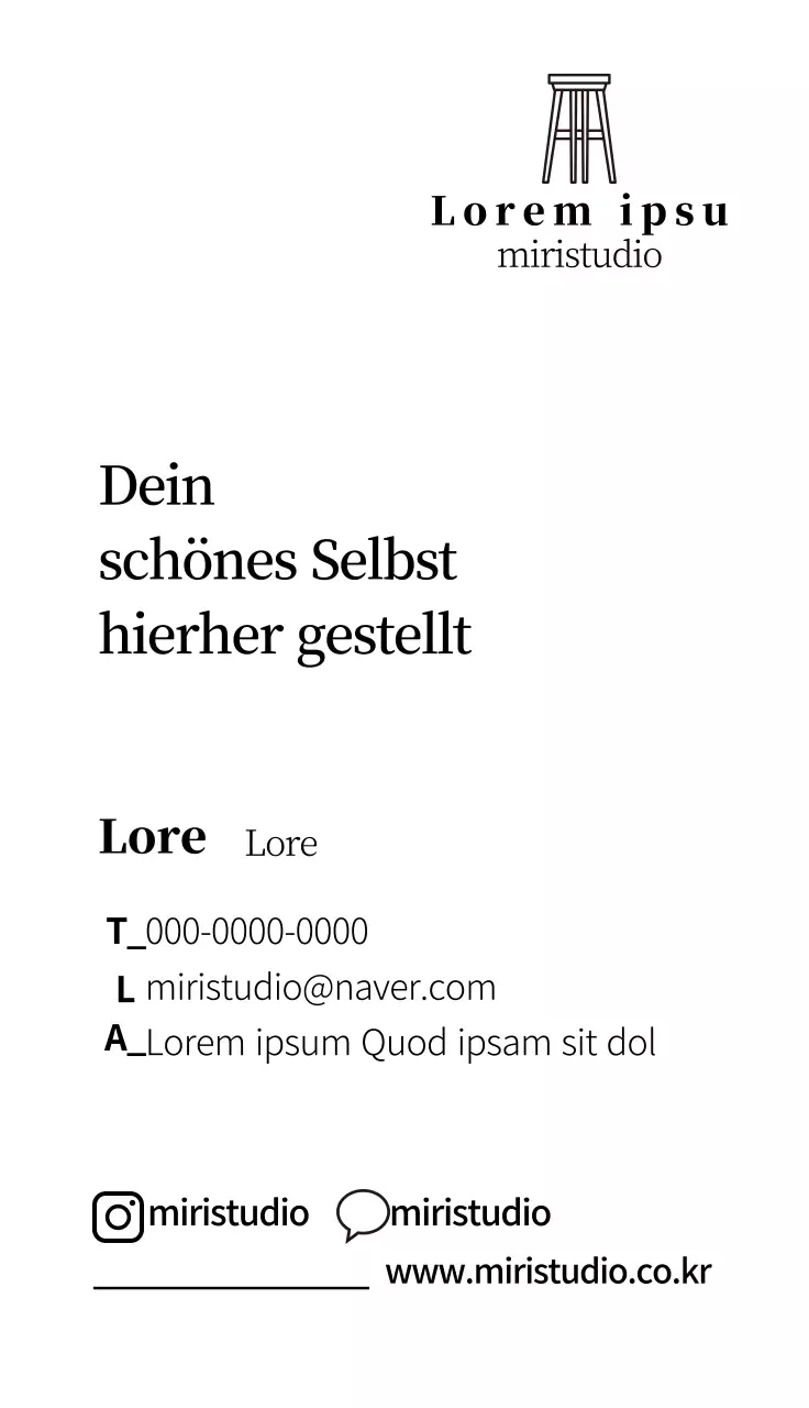 Retro-Fotostudio mit braunen Illustrationen