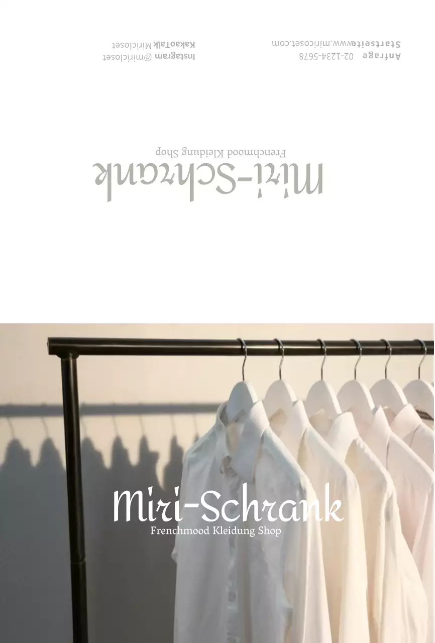 Beige einfaches Bekleidungsgeschäft RezensionPostkarte für eine Veranstaltung