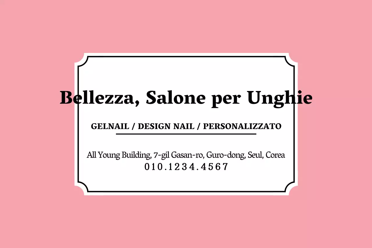 Bellissimo negozio di unghie