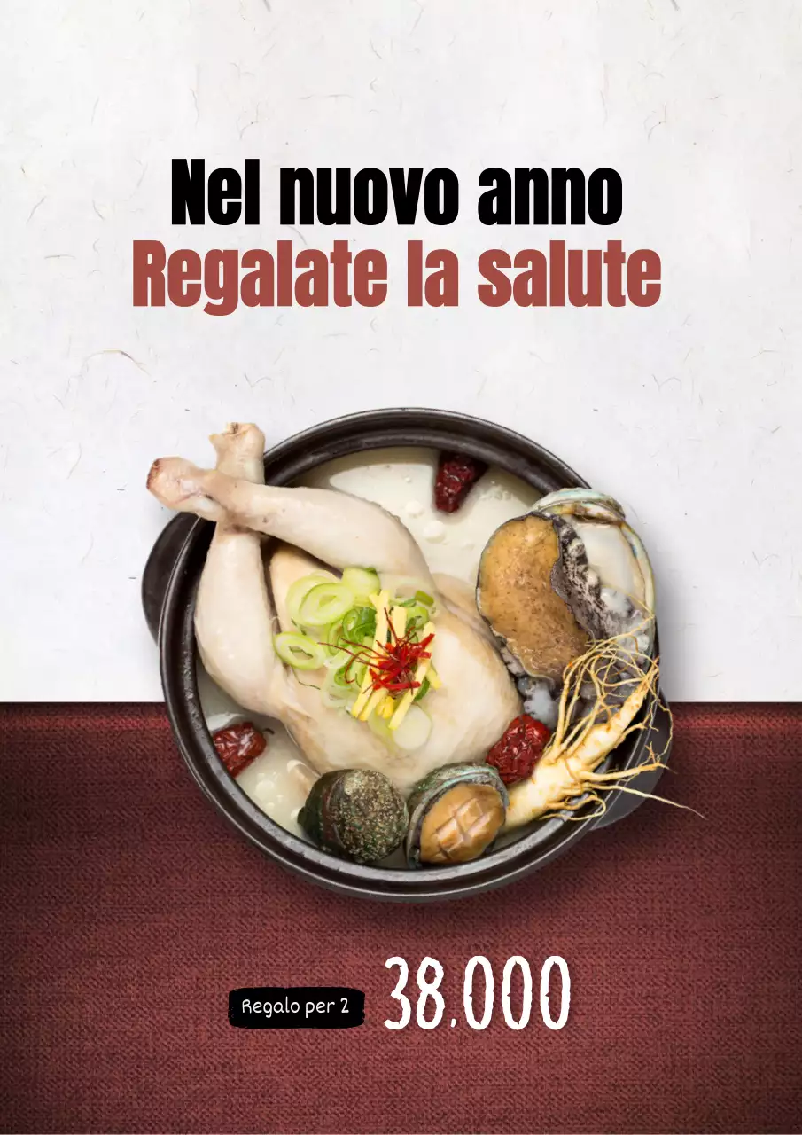 Menu del salone di massaggi Bodywork