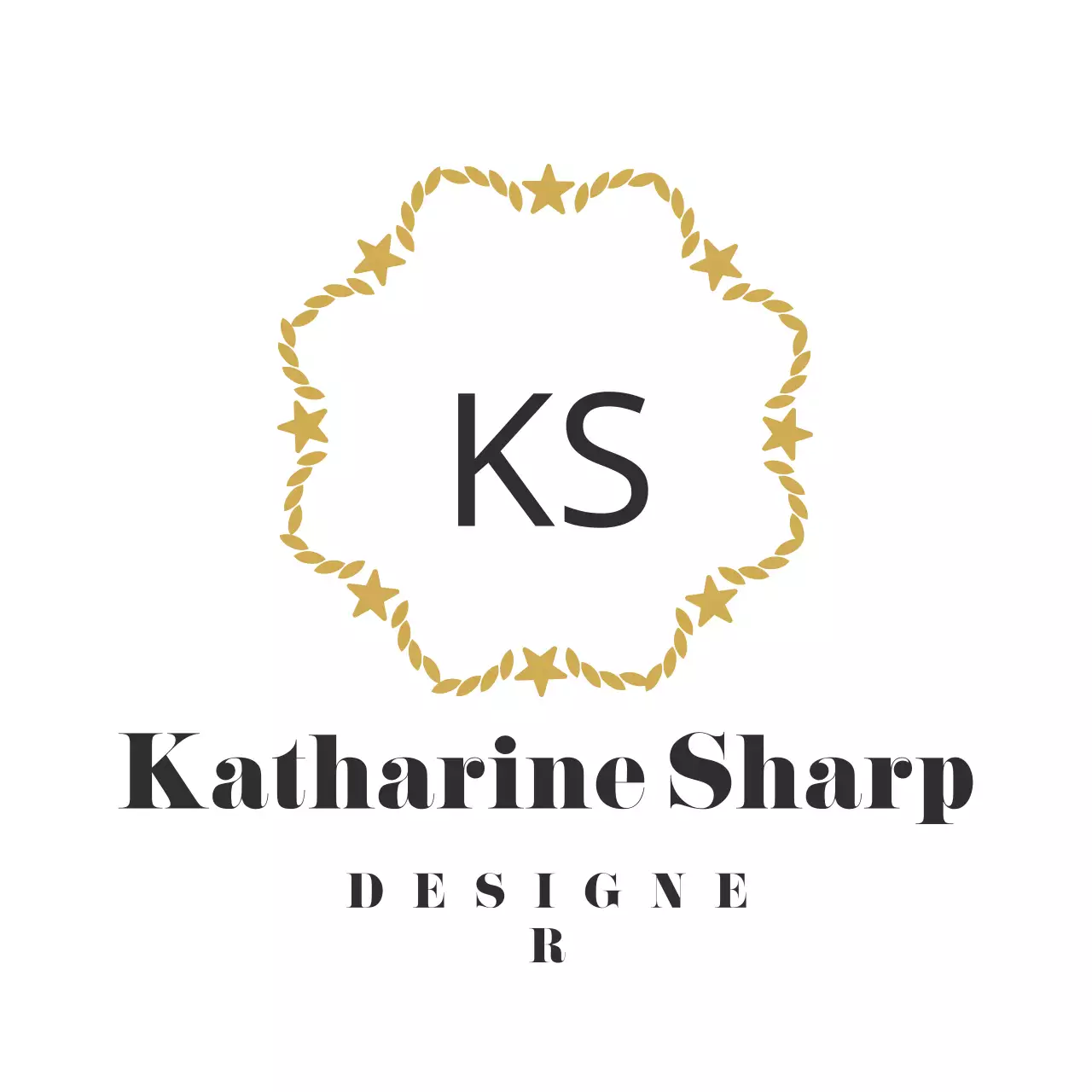 Gold Elegant Designer Business Card Logo