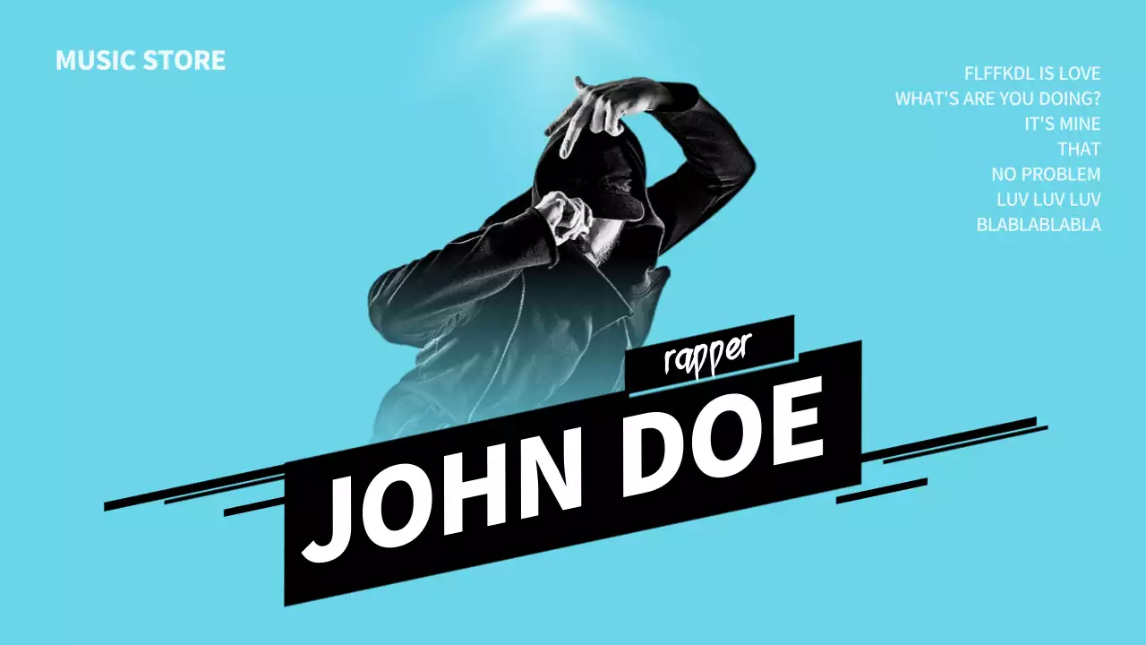 Blue Trendy Music Promotion YouTube Thumbnail