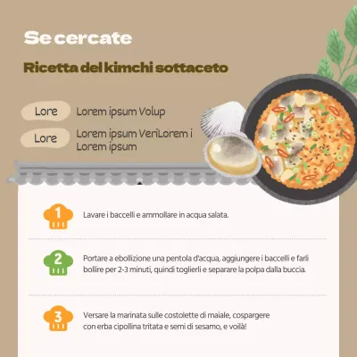 Un tema pulito e ordinato per la ricetta del kimchi