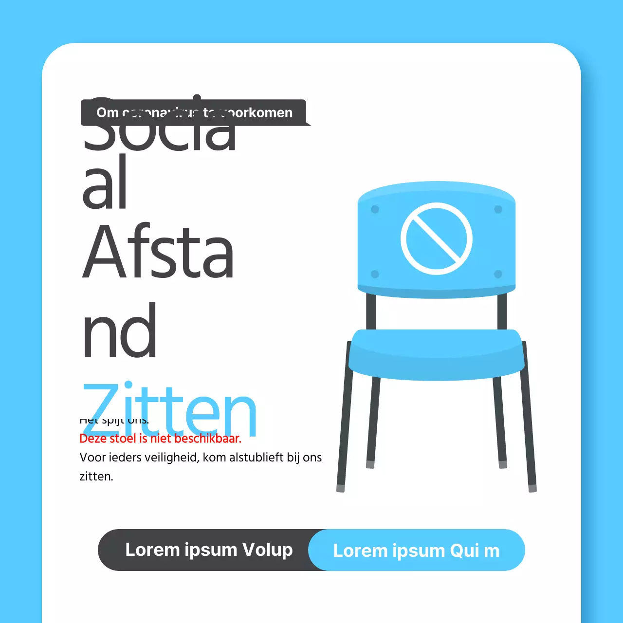 Blue Corona Afstandsberichten