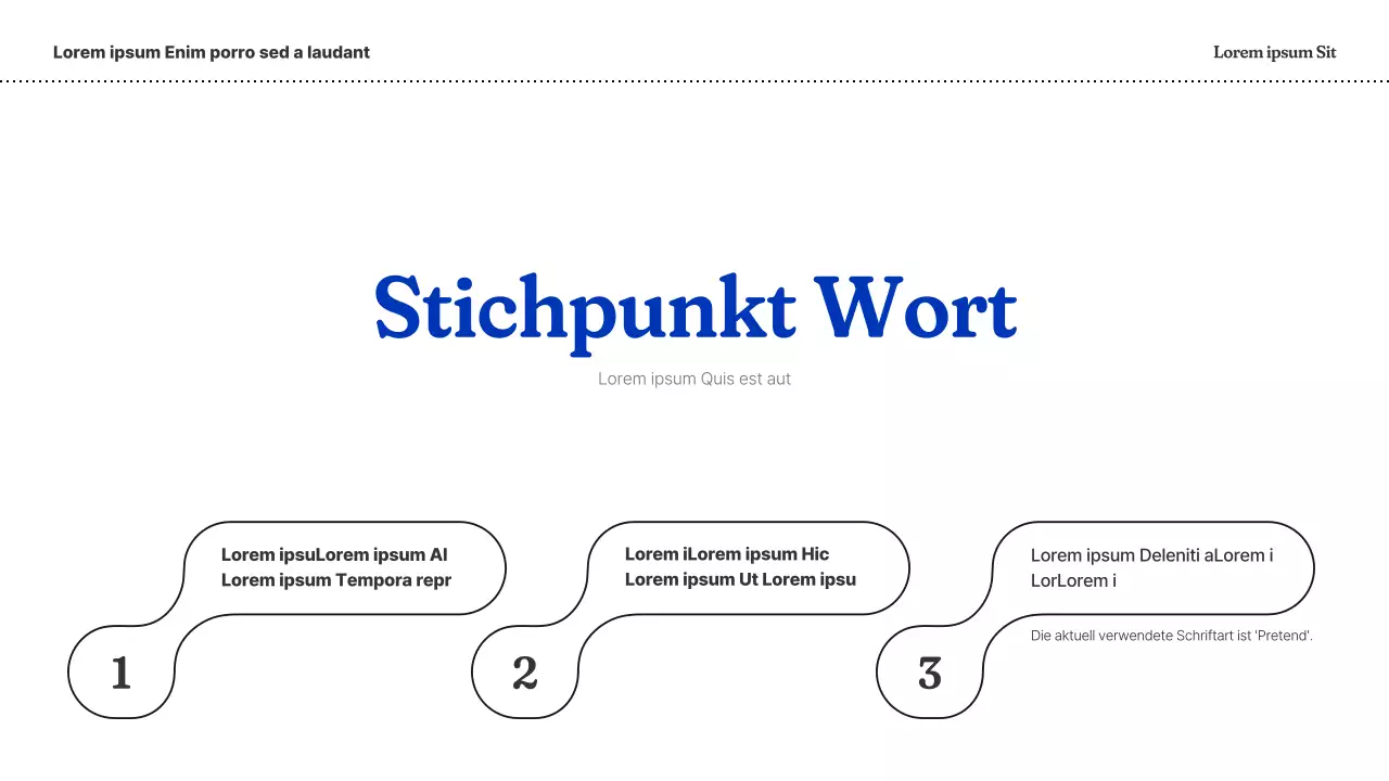 Ein einfacher Geschäftsplan in Blau