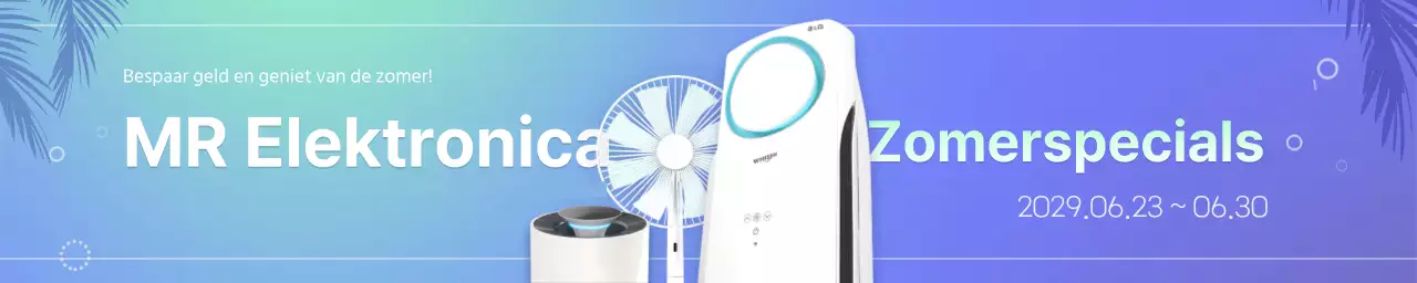 Elektronica te koop in mint en blauwe kleurverlopen