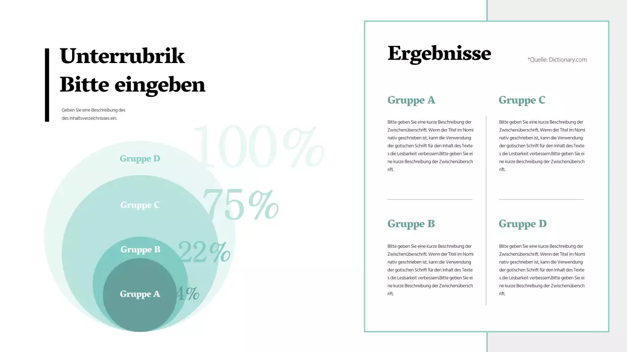Sauberes Konzept Tortendiagramm Design in blau