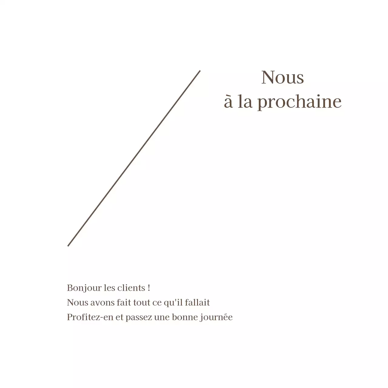 Promouvoir un restaurant blanc simple