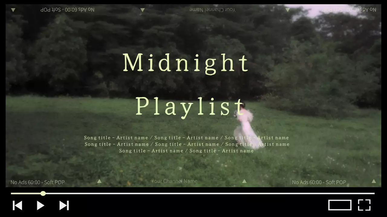 緑 クール 音楽 ポスター YouTube サムネイル