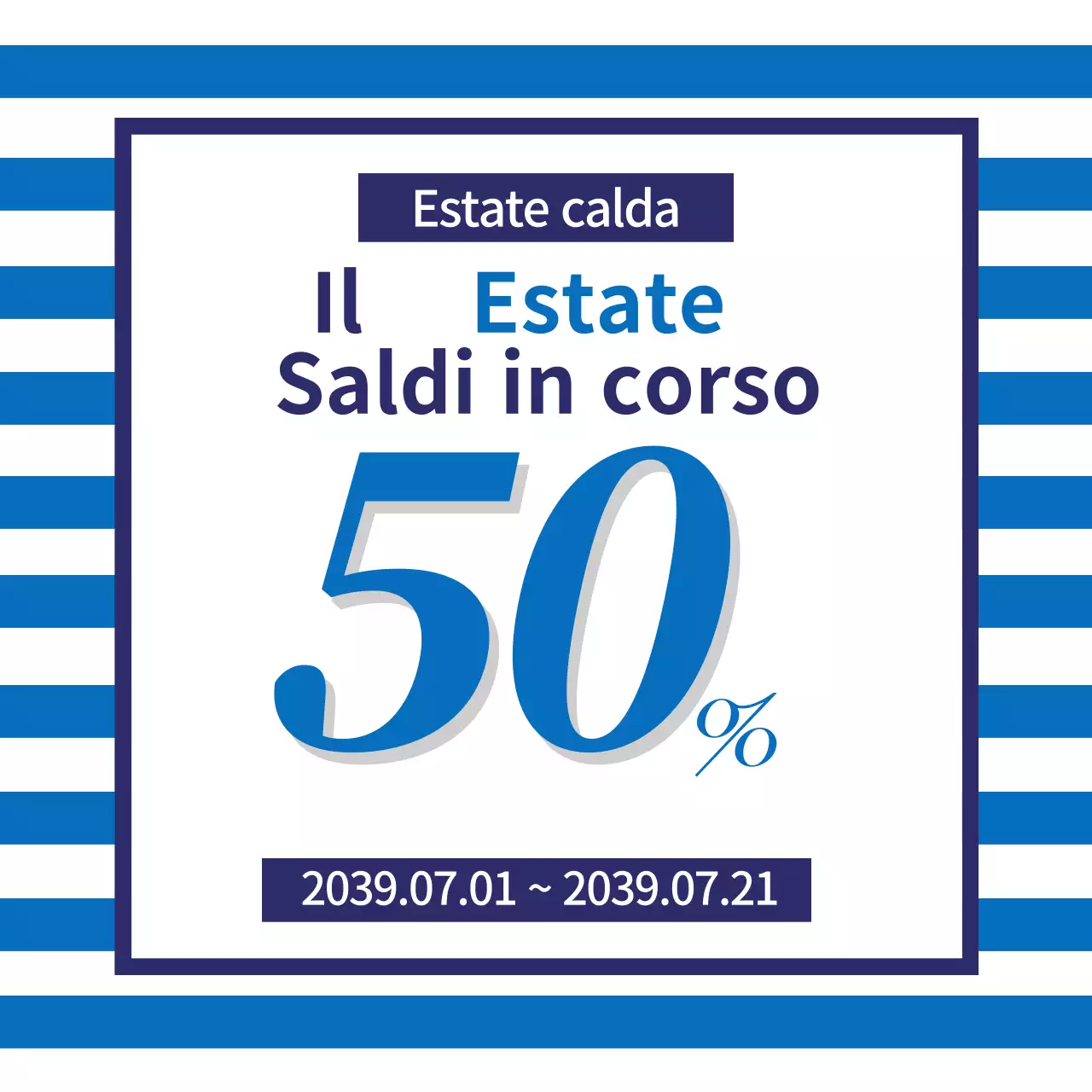 Strisce blu Estate calda Vendita estate calda