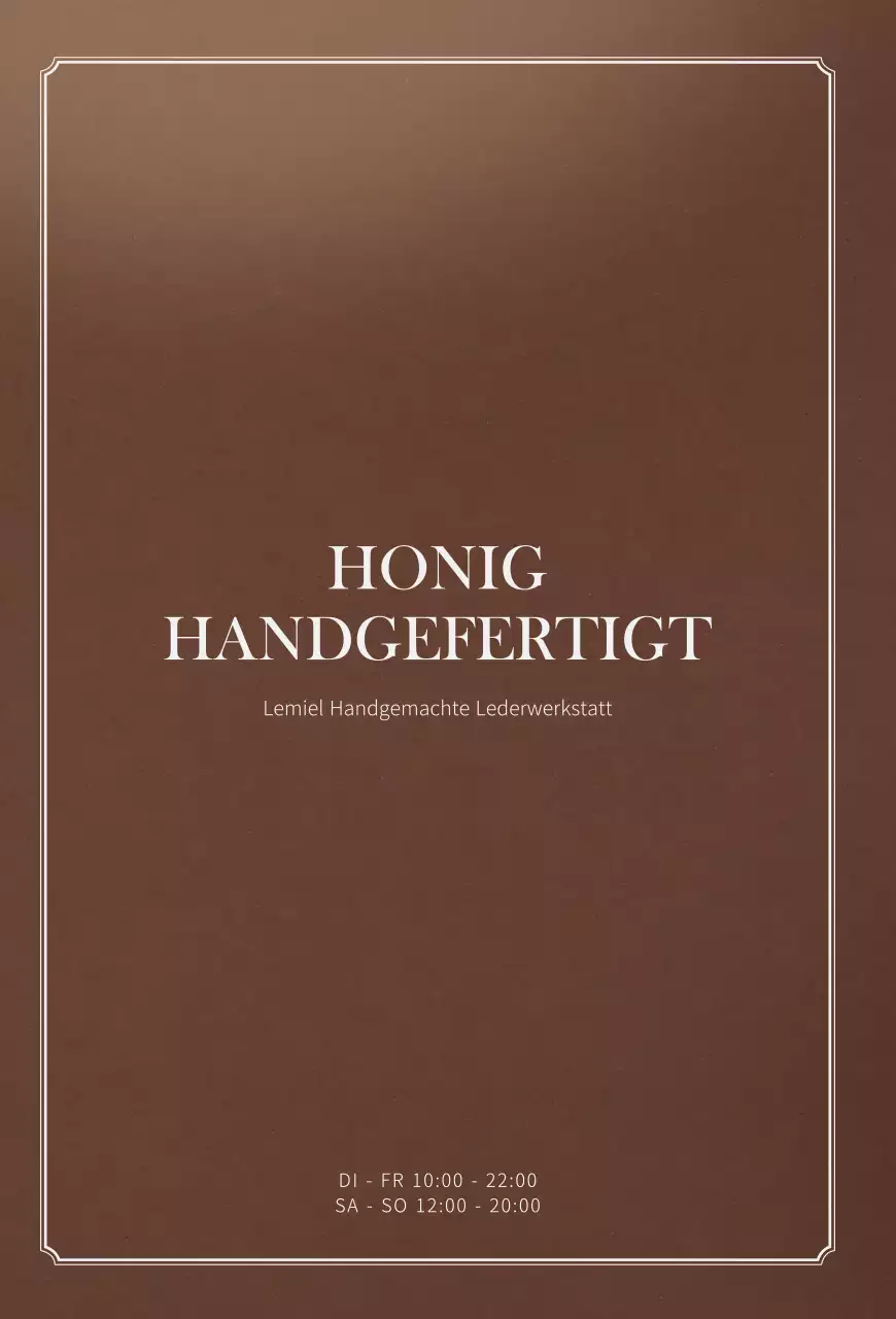 Braunes Leder Textur Luxuriöse handgemachte Lederarbeiter Postkarten