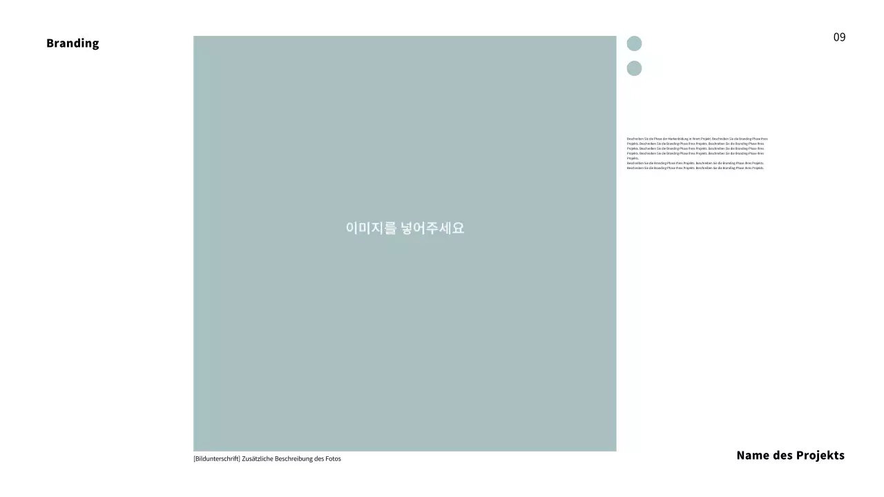 Portfolio mit sauberem Layout