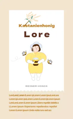 Vertikaler Aufkleber_Honig