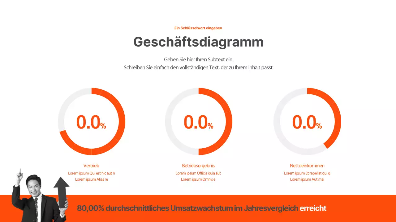 Orange Business Einfaches Tortendiagramm