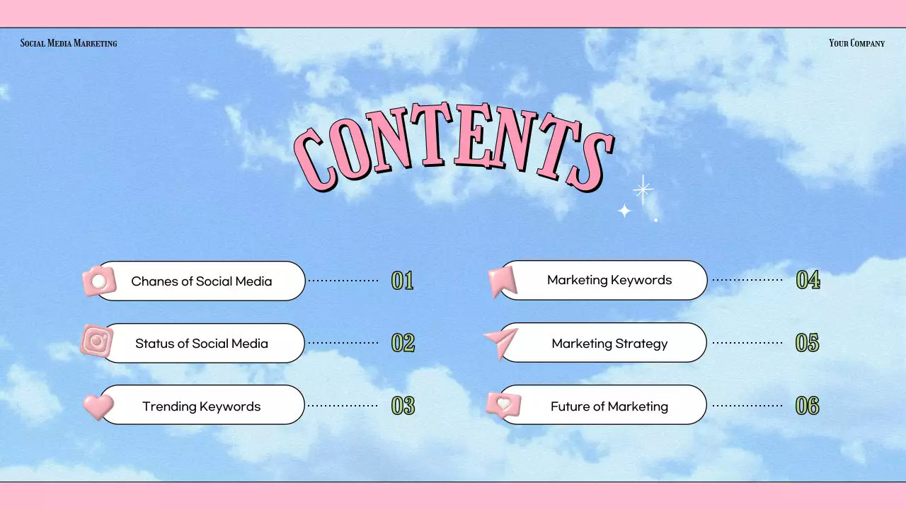 Pink Trendy Marketing Guide Presentation