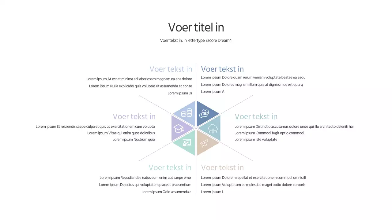 Een eenvoudige conceptagenda in pastelkleuren