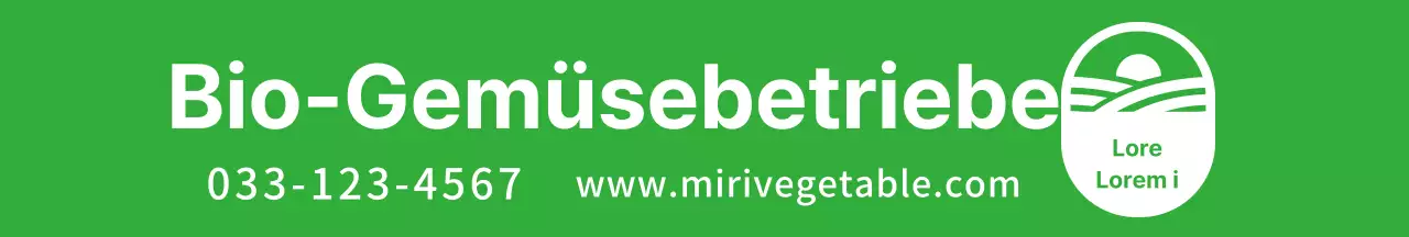 Blau Lila Grün Lebendige Produkte Geschäftsname