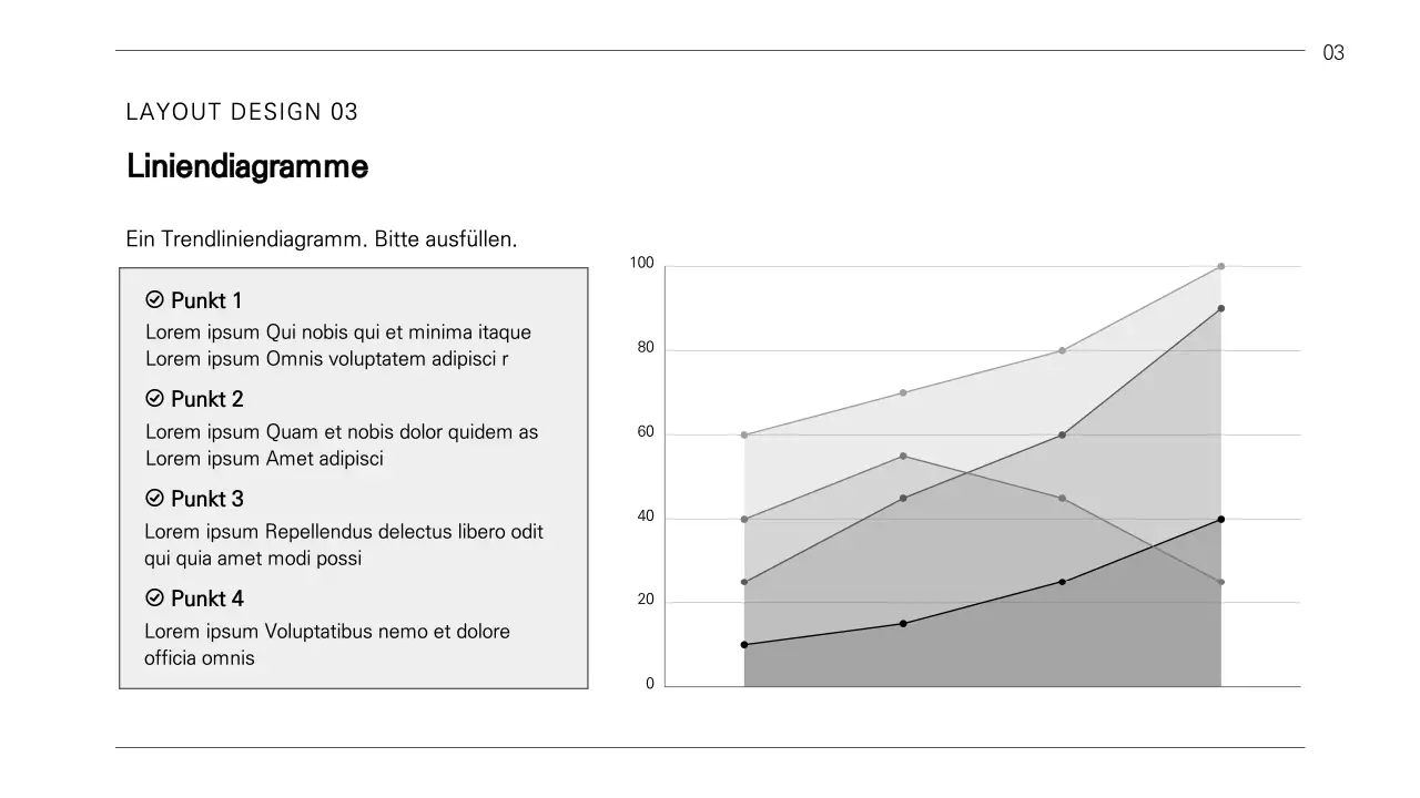 Ein einfacher Geschäftsbericht in schwarz-weiß