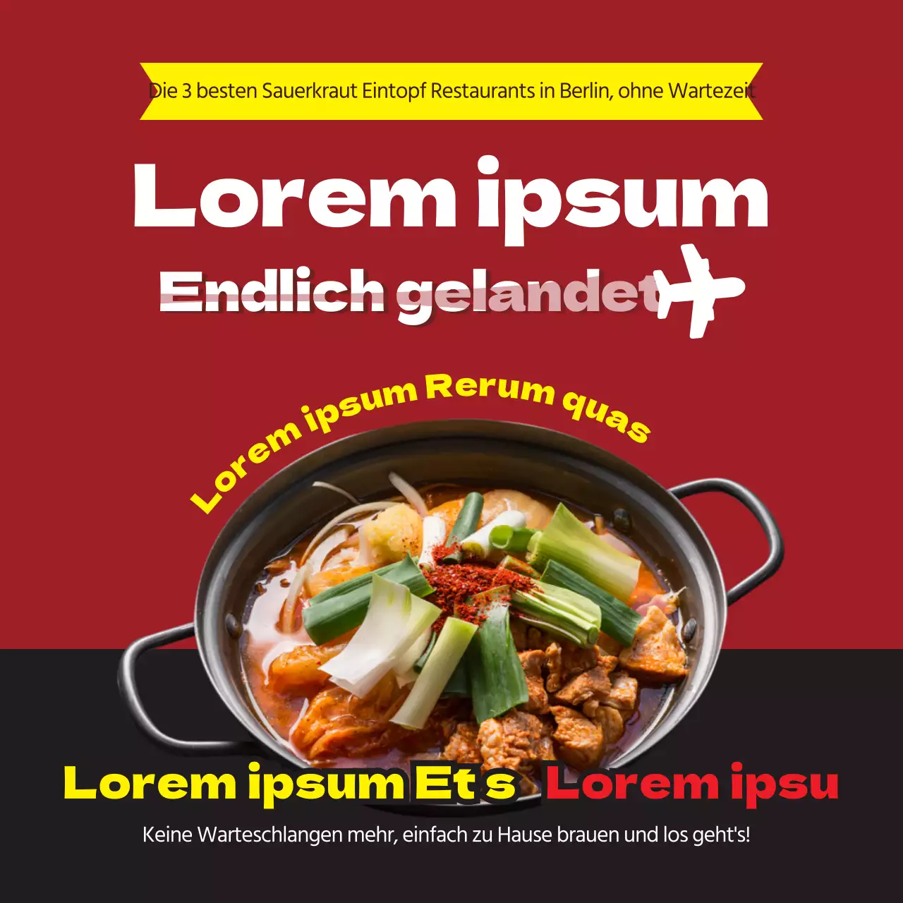 Red Yellow Gourmet Landing Kimchi Jjigae Meal Kit Launch Event
